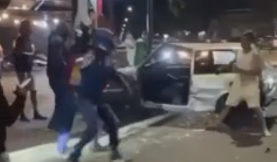 Motorista bêbado apanha de motoboys após acidente em Uberlândia