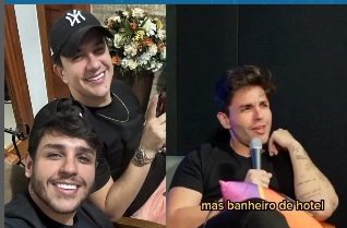 VÍDEO: Hugo e Guilherme confessam que tomam banho sentados