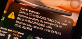 Novo sistema de alertas da Defesa Civil para celulares entra em vigor em Minas