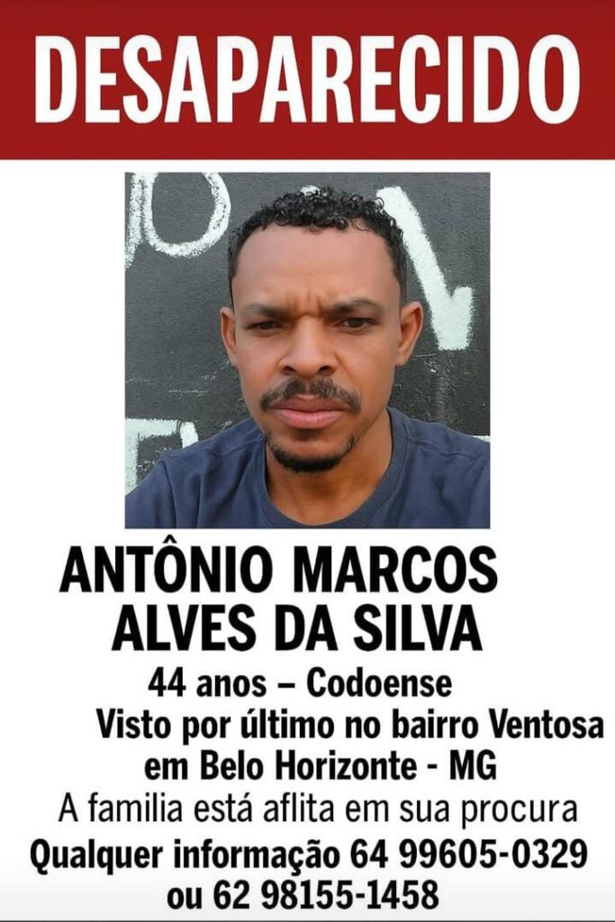 Família do Maranhão procura por homem desaparecido em BH 2 Família do Maranhão procura por homem desaparecido em BH - WhatsApp Image 2025 07 13 at 08.23.42